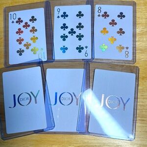 Dior JOY Playing Cards with Multicolor Design